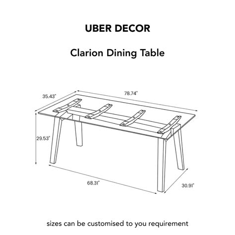 Clarion Dining Table with Black Glass Tabletop and Solid Wood Legs ...