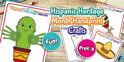 Hispanic Heritage Month Handprint Crafts (teacher made)