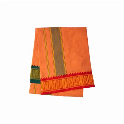 Giri - Orange Dhoti | Kavi Vesti | Mundu For Men — Giri Trading Agency ...