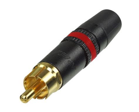 Neutrik Rean RCA-kontakt i metall Hane - RCA-kontakter | Kjell & Company