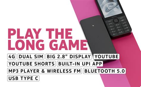 Nokia 220 4G | All-New Classic Keypad Phone with Dual SIM, Built-in UPI ...