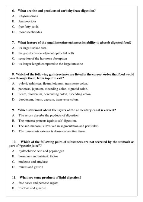 Image result for Digestive System Questions