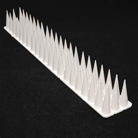 BirdShoo Plastic Bird Spikes (Set of 10 Pieces) Covers 10 FT. (White ...