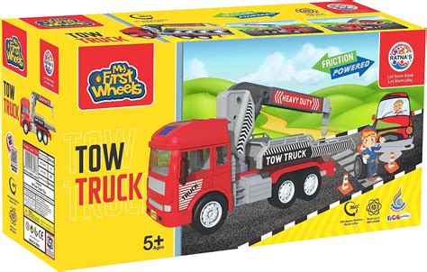 RATNA'S My First Wheels Tow Truck | Friction Powered Big Size Plastic ...