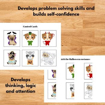 Halloween Matching Game Printable Pumpkin Matching Memory Activity by ...