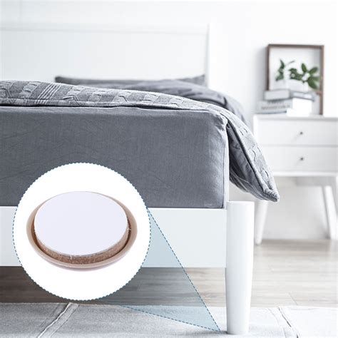 Mobutofu 16Pcs Round Light Grey Plastic Furniture Glide for Hardwood ...