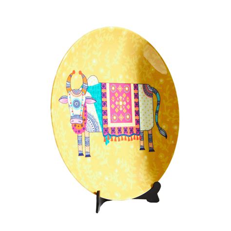 Buy Chumbak Nandi Wall Plate Online