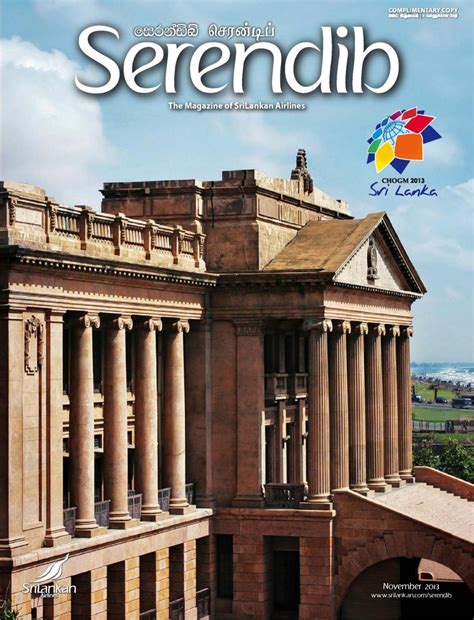 Get digital access to Serendib - November 2013 issue | Magzter.com