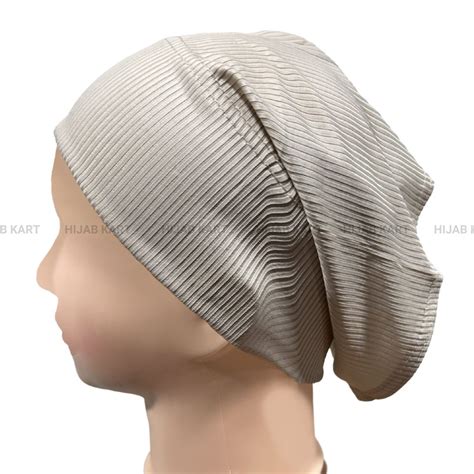 Luxe Ribbed Hijab Undercap- Light Champagne – Hijab Kart
