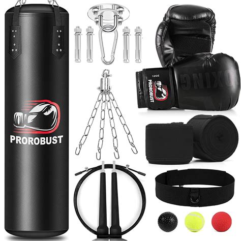 Snapklik.com : Prorobust Punching Bag For Adults, 4ft PU Heavy Boxing ...