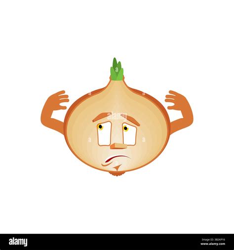 Onion oops. Bulb Onion Emoji Stock Vector Image & Art - Alamy