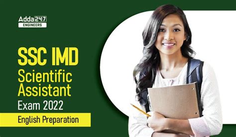 SSC IMD Scientific Assistant Exam 2022 English Preparation, Check Here