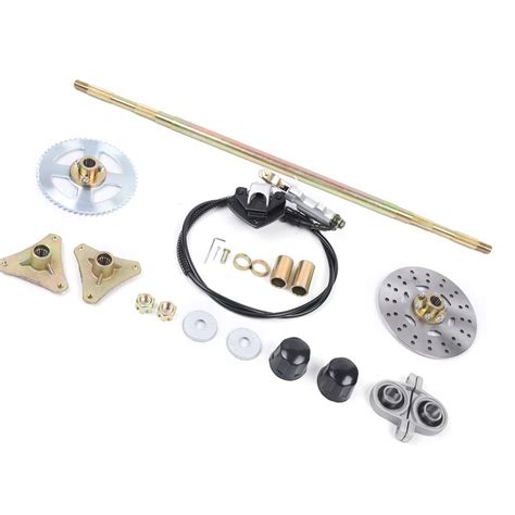 Buy Futchoy Rear Axle Shaft Assembly Kit 740mm Karting Rear Axle Kit ...