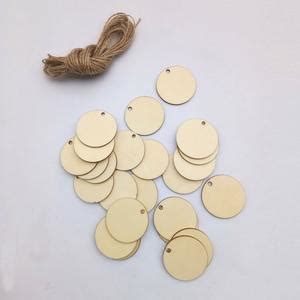 Jual Nd 25pcs Kosong Lingkaran Wood Chips Lembar Gantung Tags - Jakarta ...