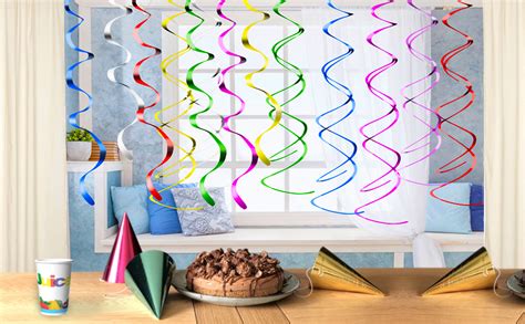 Party Propz Multicolour Swirls for Decorations/Birthday Parties (Set of ...