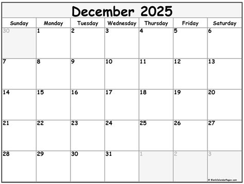 December 2025 calendar | free printable calendars
