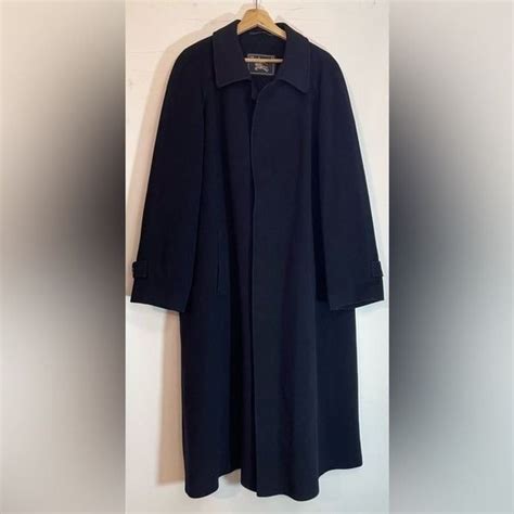 Burberrys' Prorsum VTG Black Wool Blend Long Line Trench Coat Size 52 ...