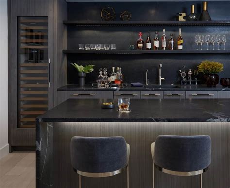 16 Contemporary Home Bar Designs That Bring the Party to Your Living Space