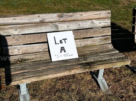 Wooden Park Benches - lot of 3 | GovDeals