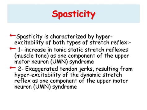 PPT - Spasticity and Increased Muscle Tone PowerPoint Presentation ...