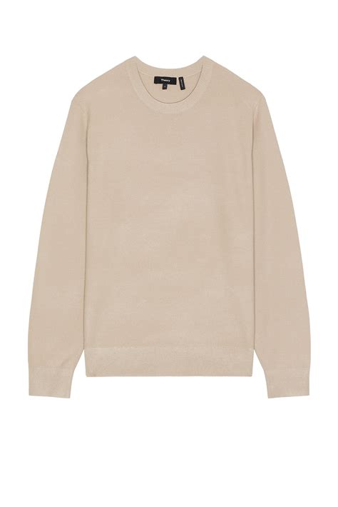 Theory Riland Crew Neck Sweater in Earl Grey | FWRD