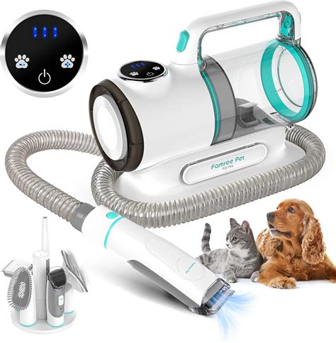 Amazon.com: Famree Pet Grooming Vacuum for Dogs, 6 in 1 Pet Grooming ...
