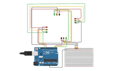 Image result for How to Make Traffic Light in Tinkercad Using Code