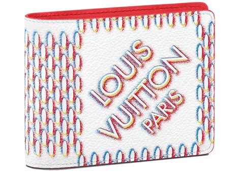 Louis Vuitton Multiple Wallet White Damier Spray – Kicks Machine