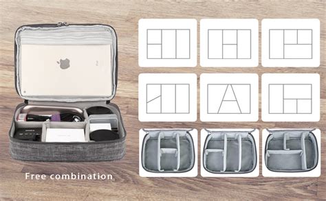 House of Quirk Electronics Accessories Organizer Bag, Universal Carry ...