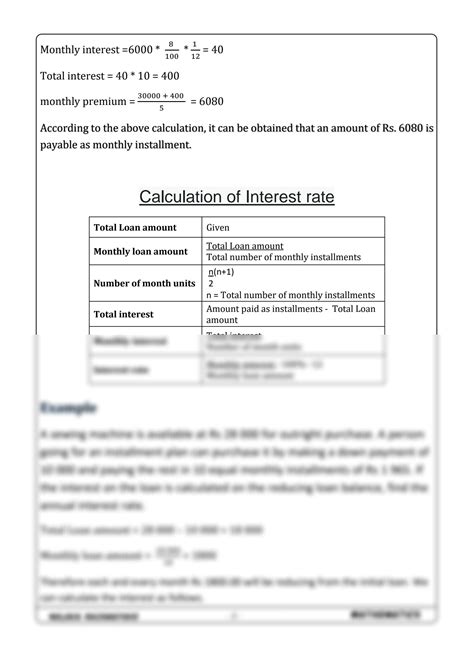 Image result for Simple Interest On Reducing Balance Formula