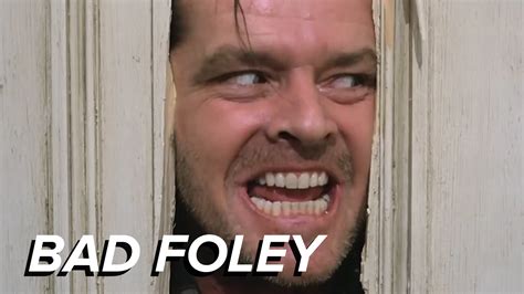 We made that scene from 'The Shining' a lot less scary with bad foley ...