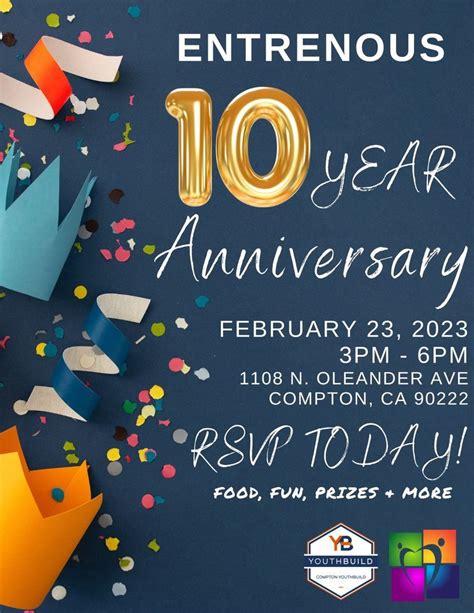 Entrenous 10th Anniversary, Compton YouthBuild, February 23 2023 ...
