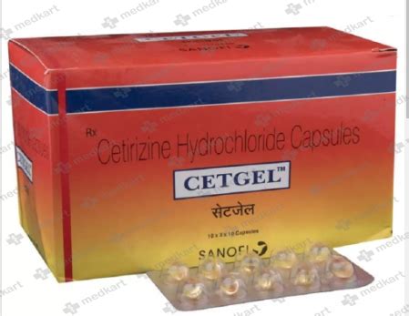 CETGEL 10MG CAPSULE 10'S: Price, Uses, Side Effect, Composition ...