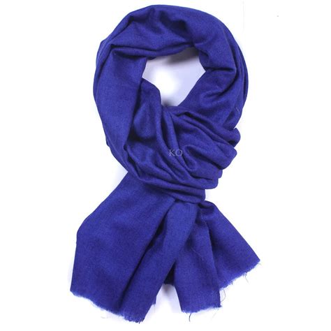 Indigo Blue Solid Cashmere Pashmina Stole – Kashmir origin