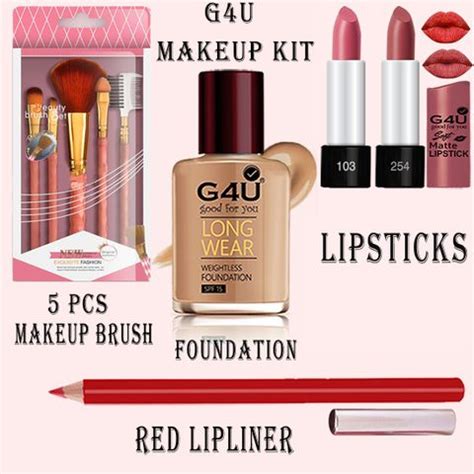 G4U 16Pcs Pack Classics Cute & Bold Makeup Kit Set For Girls/Women ...