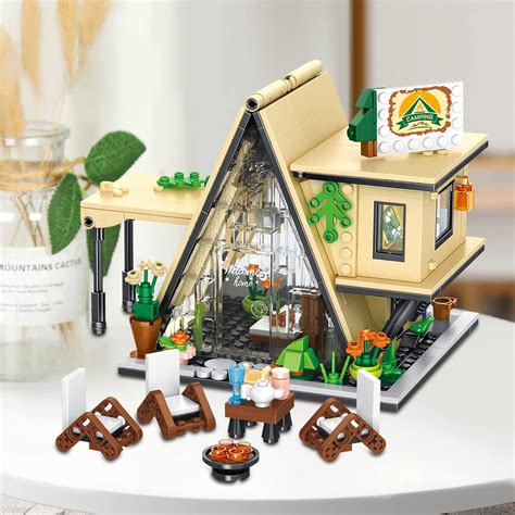 Buy QLT Glamping House Building Set, Compatible with Lego Camping ...