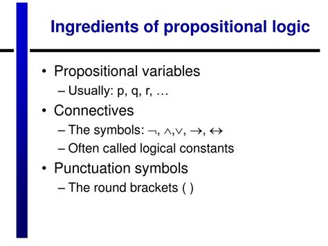 Propositional formula Propositional Logic 的图像结果