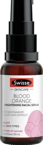 Swisse Skincare Blood Orange Brightening Facial Serum with Olive Leaf ...
