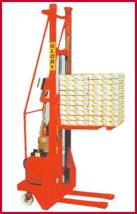 Glory Elevators (India) Pvt. Ltd. | Manual Stacker- Fork type