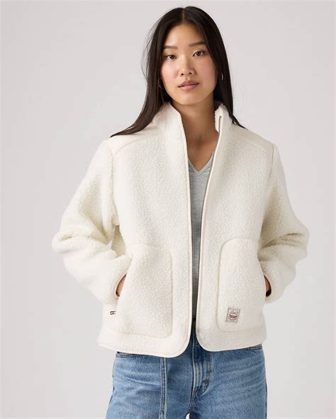 Sienna Sherpa Jacket - White | Levi's® IT