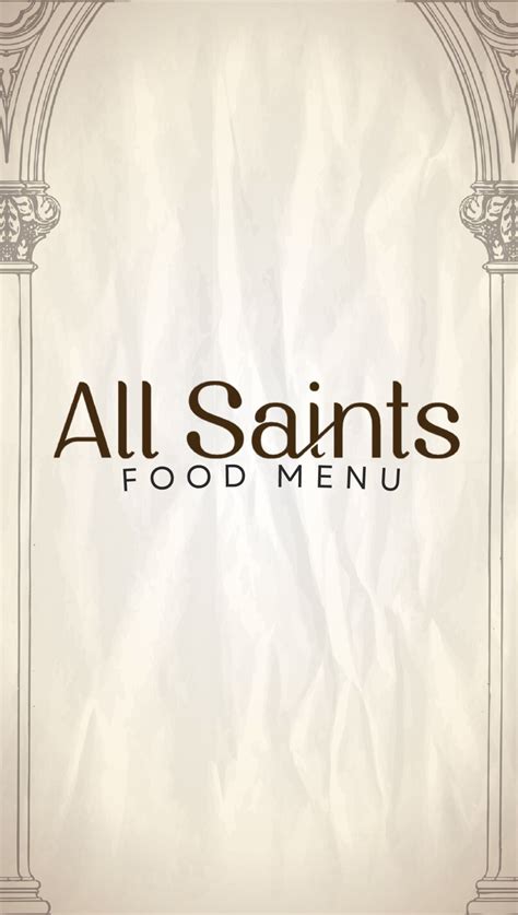 All Saints Menu, Menu for All Saints , Khar, Western Suburbs, Mumbai