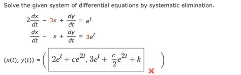Image result for Solve System of Differential Equations Elimination Using Operators