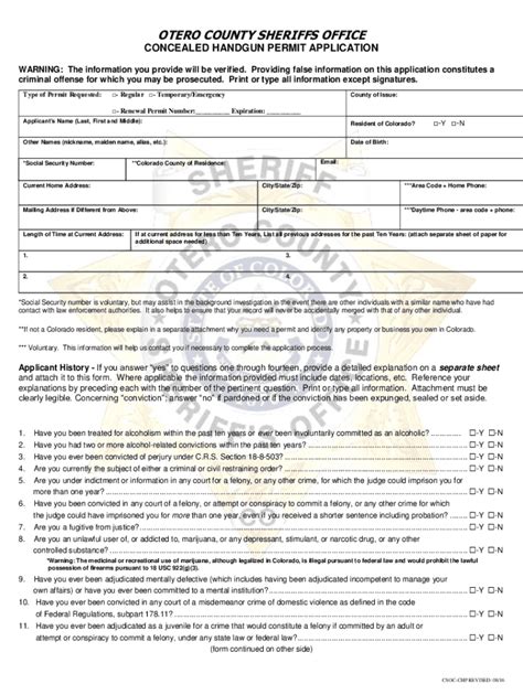 Fillable Online Concealed Handgun Permit Application.pdf Fax Email ...