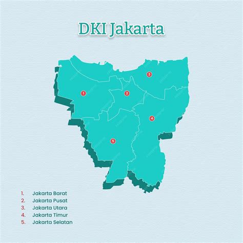 Premium Vector | DKI Jakarta Map template for vector assets
