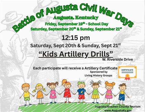 Battle of Augusta Civil War Days Kids Artillery Drills , 321 W ...