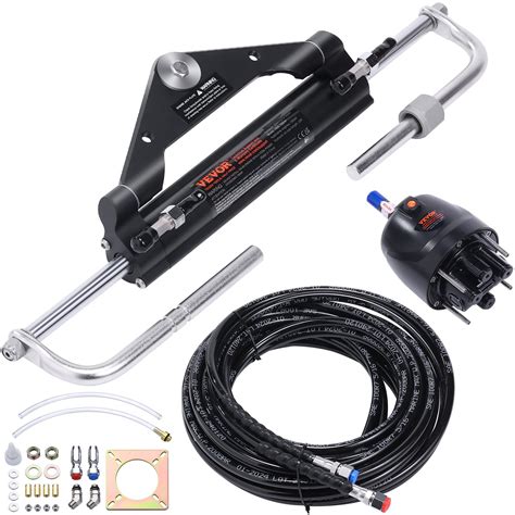 Vevor 150hp Hydraulic Outboard Steering Kit Boat Marine System Built ...