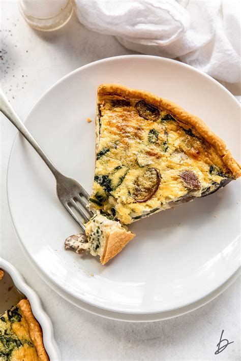 Spinach Mushroom Quiche (video) – If You Give a Blonde a Kitchen
