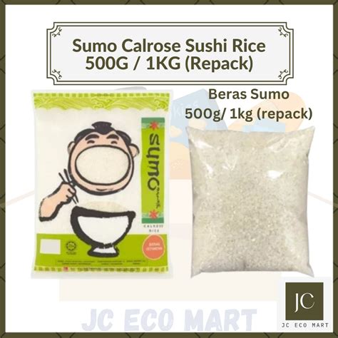 Sumo Calrose Sushi Rice Sushi - (REPACK Size: 500g / 1KG) | 日本米 Beras ...