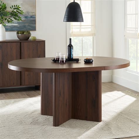 Round Dining Table Walnut