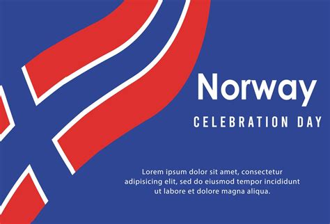 Happy independence day of Norway . template, background. Vector ...